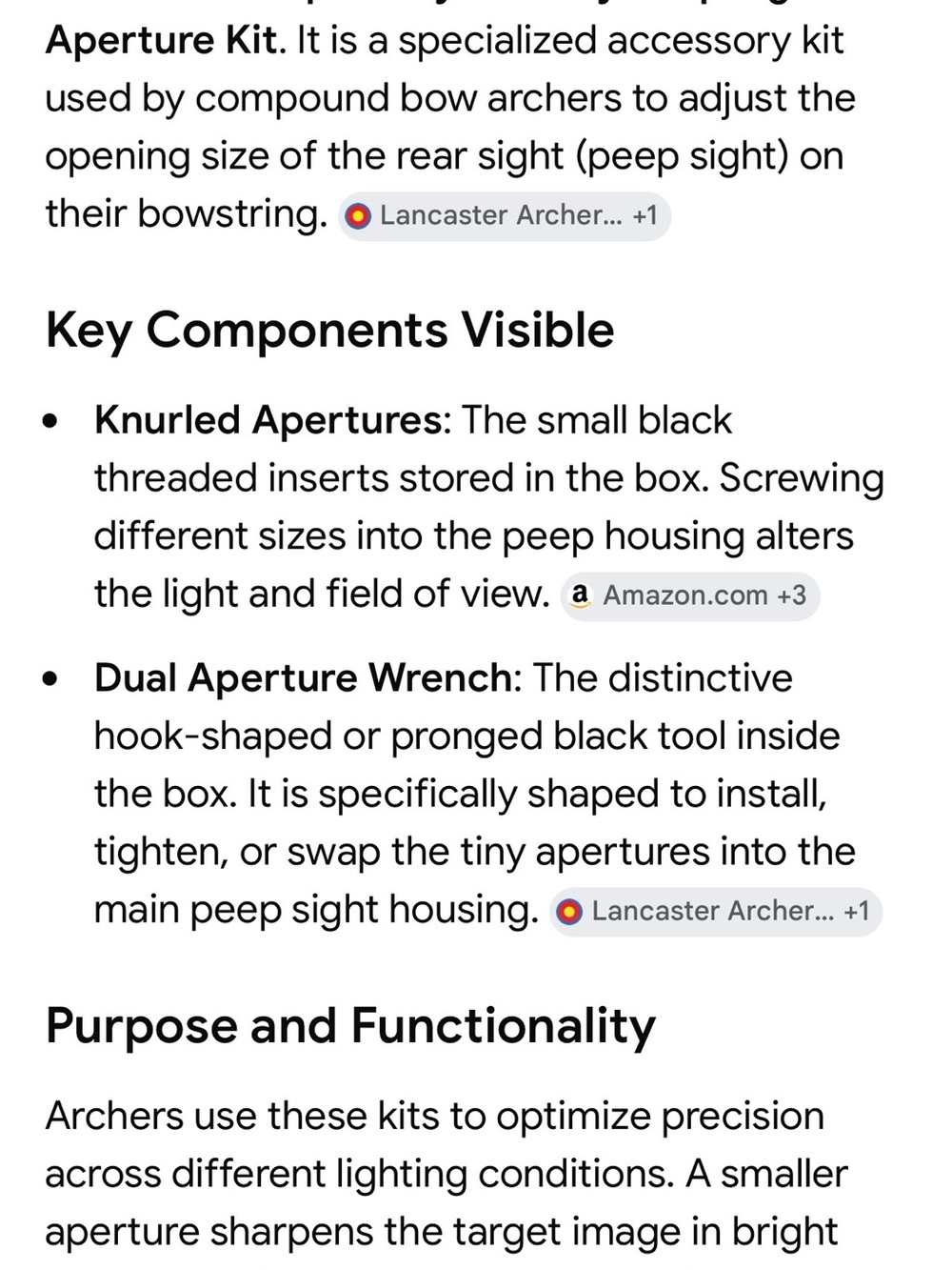 Archery Aperture Kit - Set of 2 - Picture 3 of 4